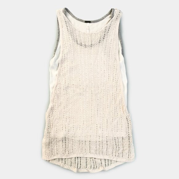 FREE PEOPLE Layered Tank, Cream, Size XS - Picture 1 of 7